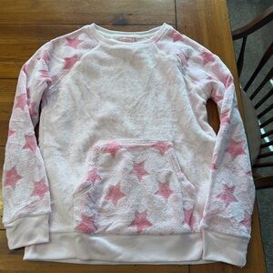 NEW NWOT Girls Pink Star Patterned Sweatshirt. MUST BE BUNDLED